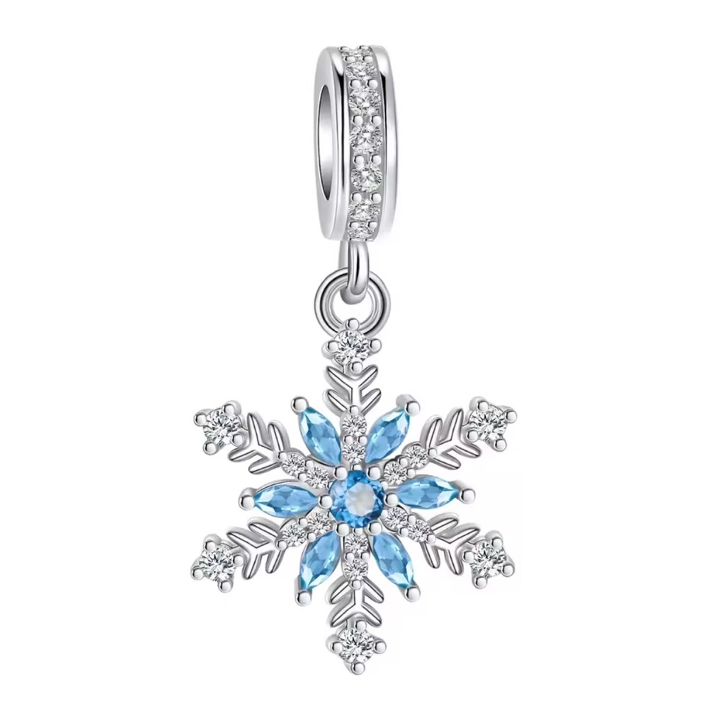 New S925 Snowflake Pandora Style Charm